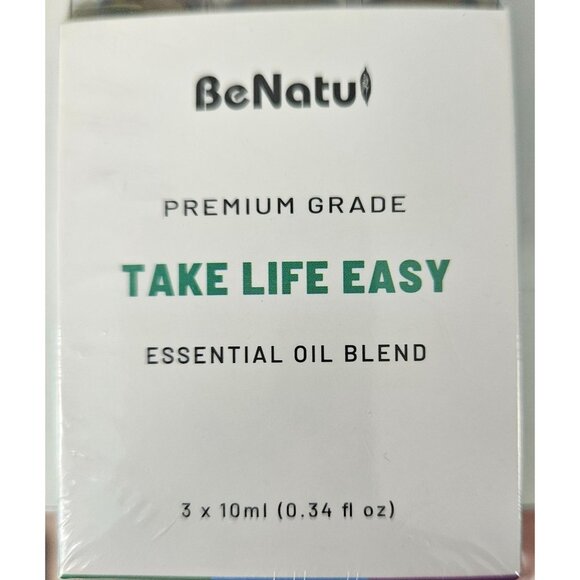 Pack of 2 BeNatu Premium Grade Take Life Easy Essential Oils Roll On Men/Women - Picture 6 of 7